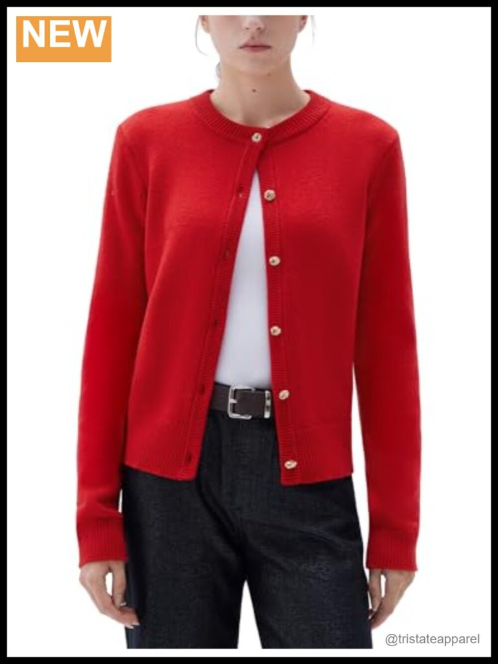 Chunky Cashmere Cardigan Sweater Button Up Knit Long Sleeve Fall Winter